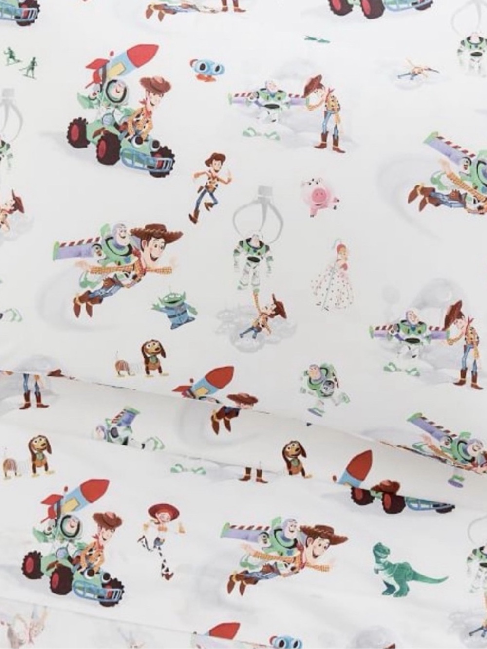 Pottery Barn Kids Toy Story Full Sheet Set Organic Cotton Excellent Condition